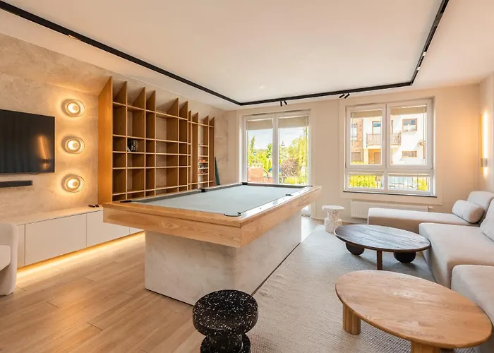 Flatbook - Trimare Z Bilardem I Parkingiem Apartamento Sztutowo